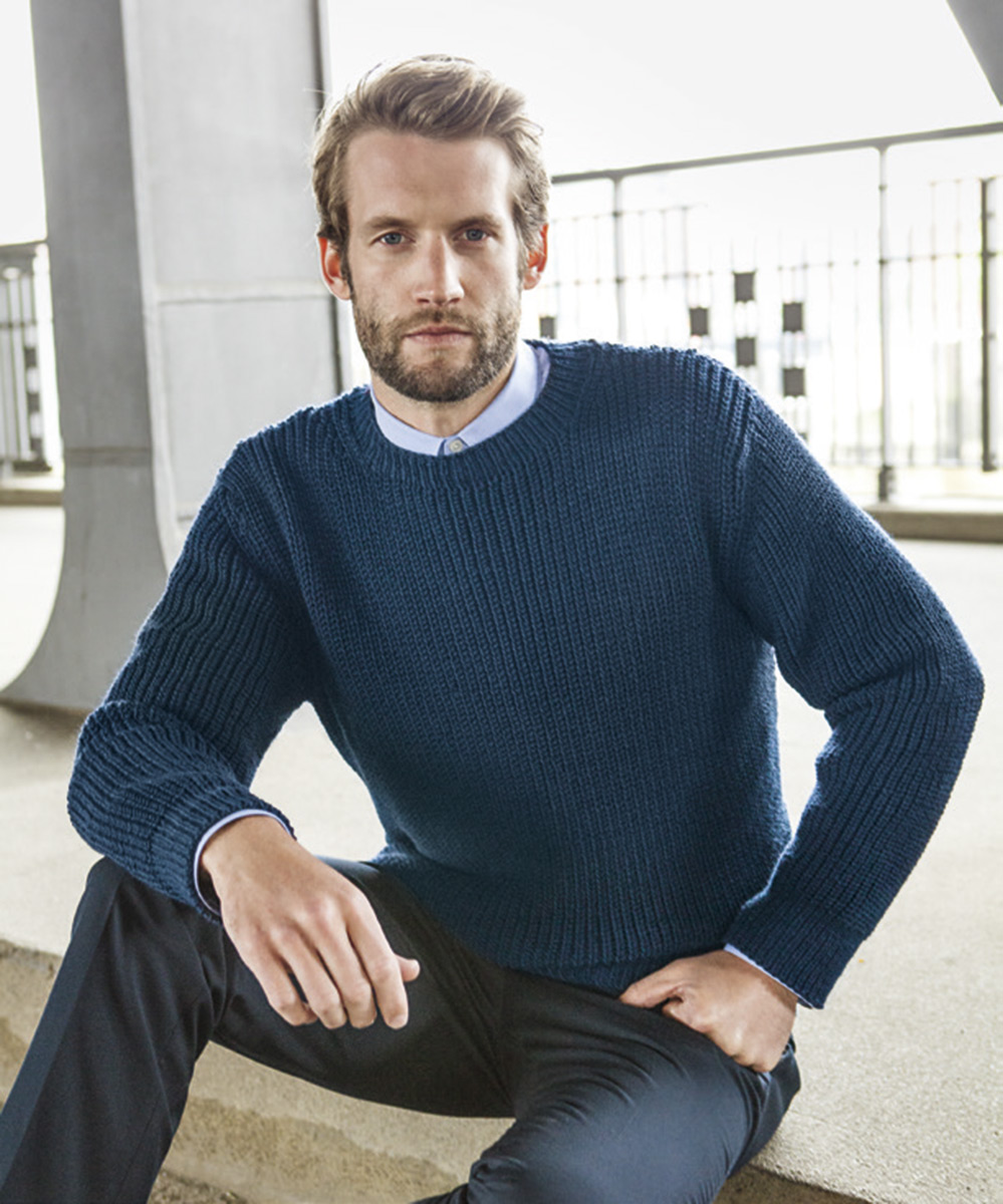 TONY BACKER Herentrui met ritssluiting, elegant en comfortabel, licht